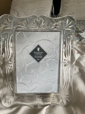 Waterford Crystal Clear Scalloped Edge Crystal Frame